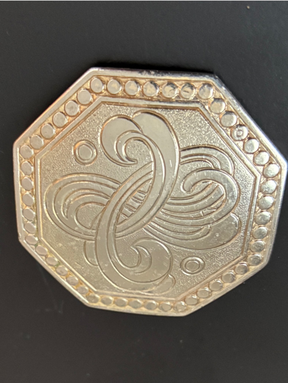 Octagonal Decorative Metal Accent - Silver